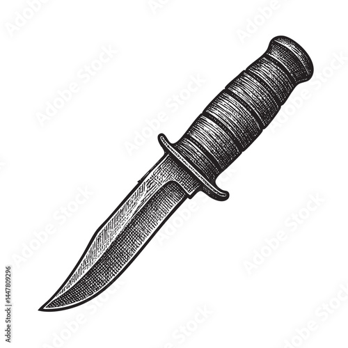 hunting knife vector illustration