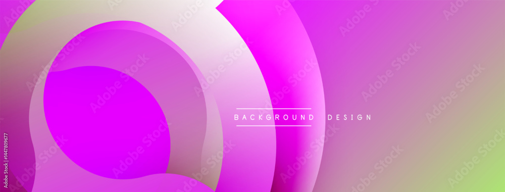 Abstract pink, green gradient circles overlap. Modern design, smooth transitions create dynamic visual effect. Background suitable for presentations. Abstract pink, green gradient circles overlap. Modern design, smooth transitions create dynamic visual effect. Background suitable for presentations.