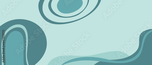 A blue and white background with a blue circle in the middle