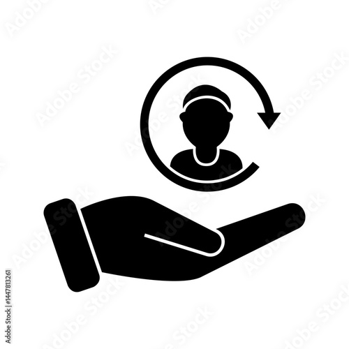 customer service icon vector illustration