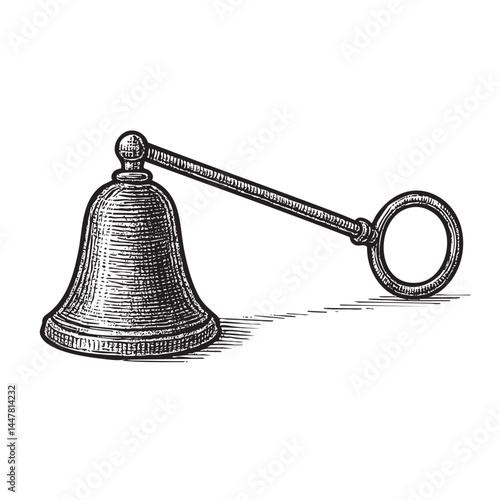 candle snuffer vector illustration