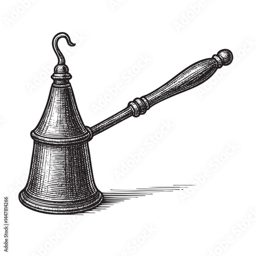 candle snuffer vector illustration