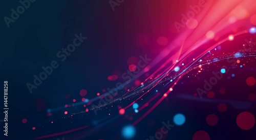 abstract technology background red blue