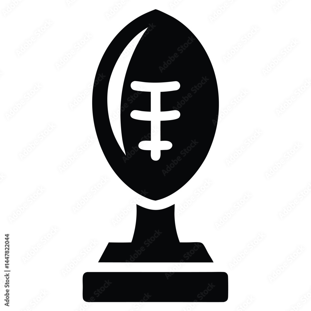 American Football Trophy Championship Award Icon American Football Trophy Championship Award Icon