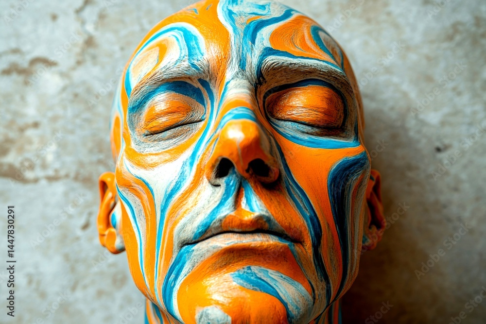 Metaphorical bipolar disorder physical senses, of a long-lasting. Bodily functions. Chronic disorder - bipolar disorder: abstract image of individual status. Health risk. Patient-centered ca.