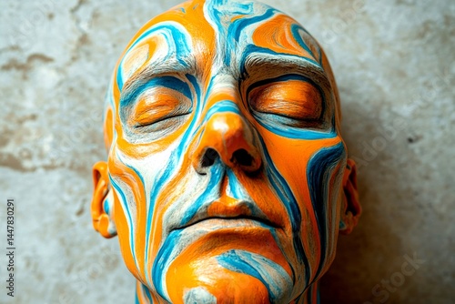 Metaphorical bipolar disorder physical senses, of a long-lasting. Bodily functions. Chronic disorder - bipolar disorder: abstract image of individual status. Health risk. Patient-centered ca.