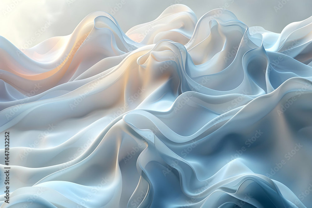 Flowing Fabric with Light, and Abstract Texture. Flowing Fabric with Light, and Abstract Texture.