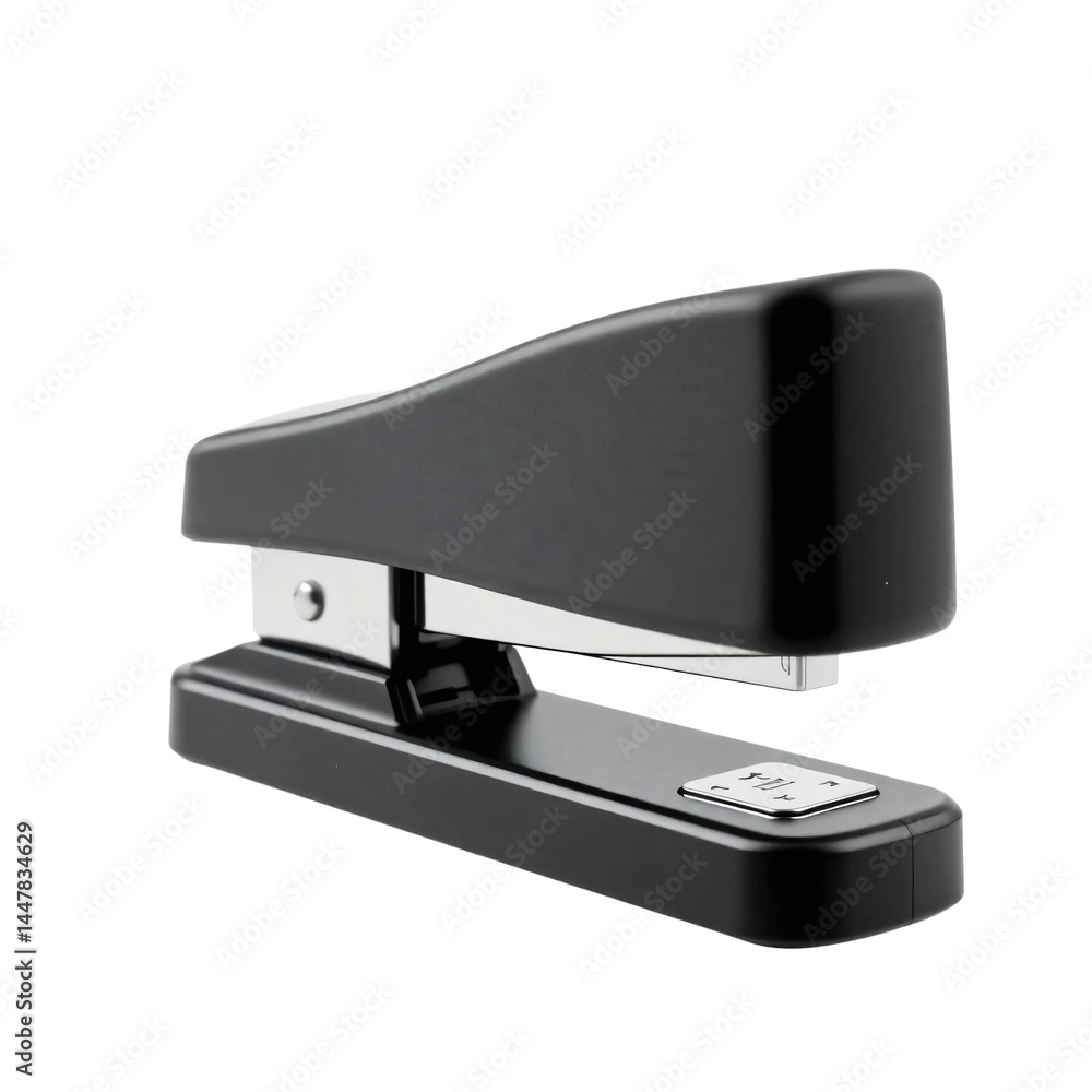 Black stapler isolated on transparent background Black stapler isolated on transparent background