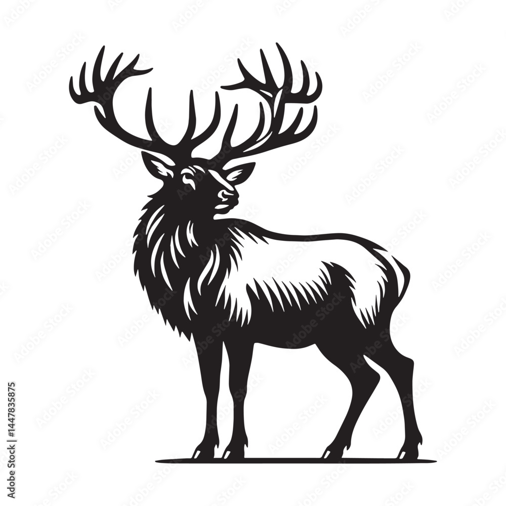Artistic elk silhouette vector perfect for dynamic visual designs – elk silhouette – elk vector – elk illustration – silhouette of elk
Artistic elk silhouette vector perfect for dynamic visual designs – elk silhouette – elk vector – elk illustration – silhouette of elk