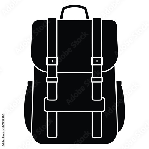Classic Backpack Icon Travel, Hiking, and Everyday Use