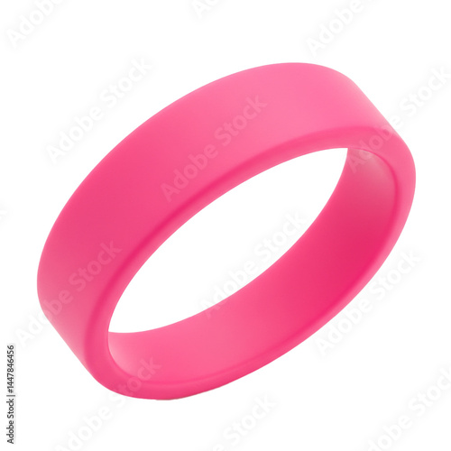 silicone wristband isolated on white background