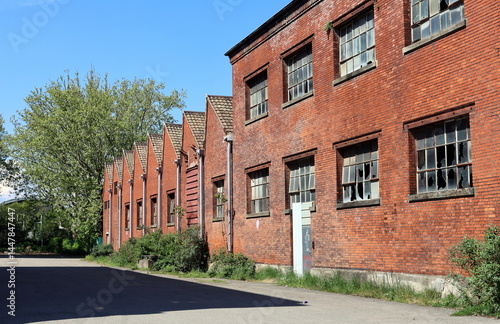 Zur Umwidmung freigegebene Industriebrache in Mulhouse