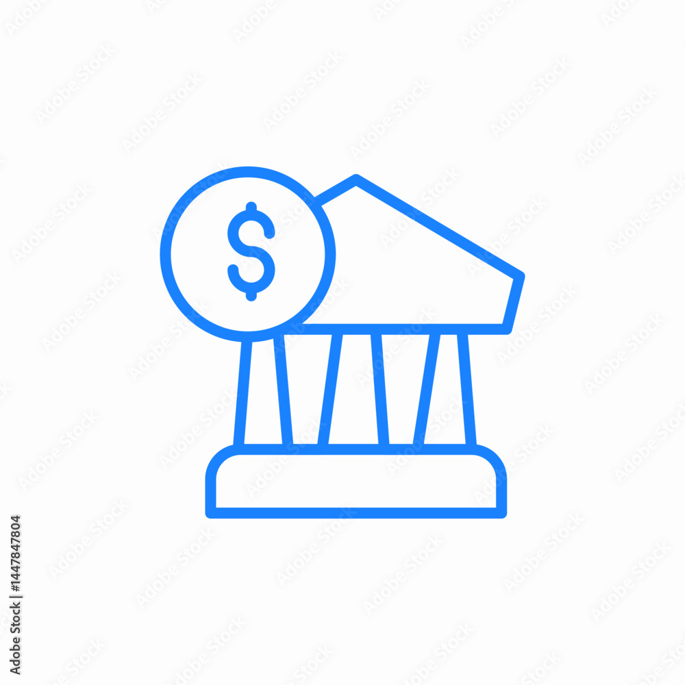 banking finance icon sign vector banking finance icon sign vector