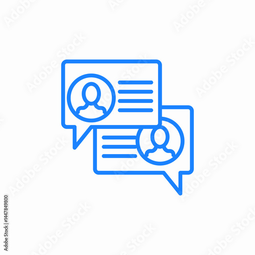 chat conversation icon sign vector