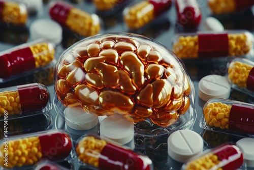 Medication on a white background