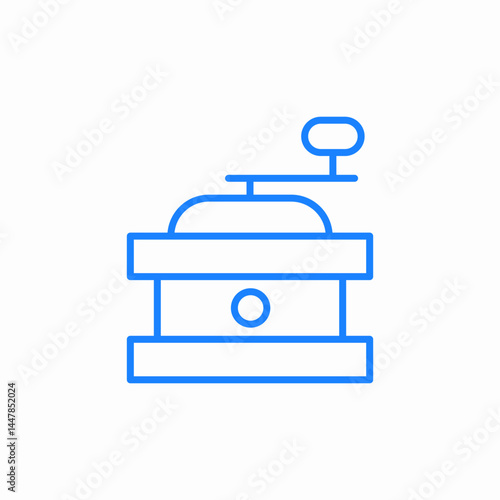 coffee grinding icon sign vector