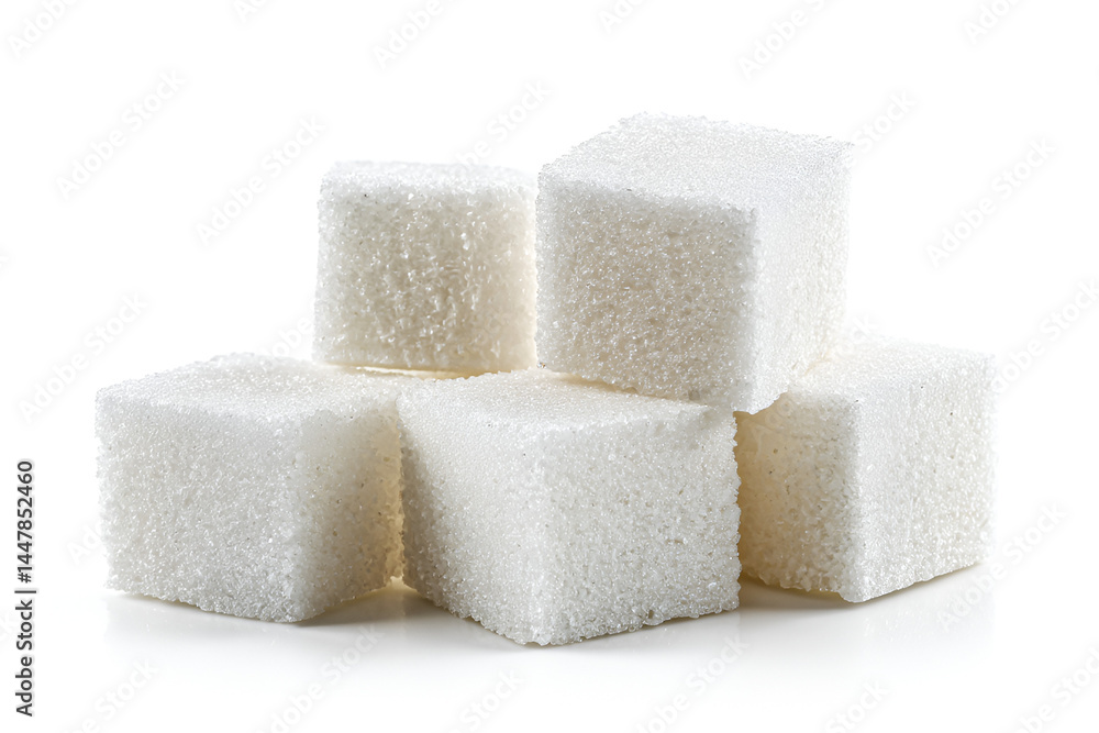 Sweet White Sugar Cubes Stacked Delightfully Sweet White Sugar Cubes Stacked Delightfully