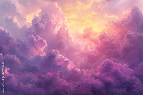 Pink Sunset Cloudscape. (1)