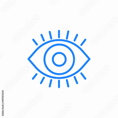 eye survillance watching icon sign vector