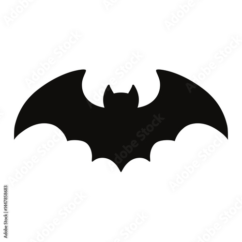 halloween bat black clipart vector