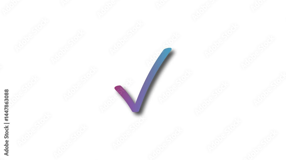 Simple Animated Check Mark Minimalist Style Simple Animated Check Mark Minimalist Style