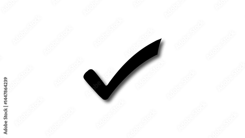 Stylized Check Mark Animation Simple & Smooth Motion Stylized Check Mark Animation Simple & Smooth Motion