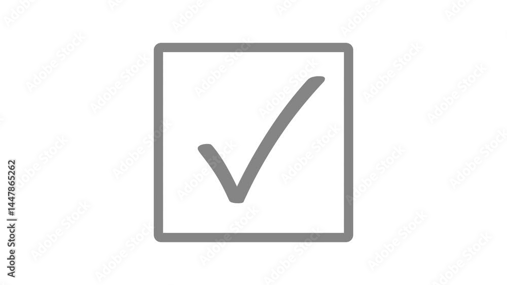 Modern Minimalist Checkbox Symbol Animation Modern Minimalist Checkbox Symbol Animation