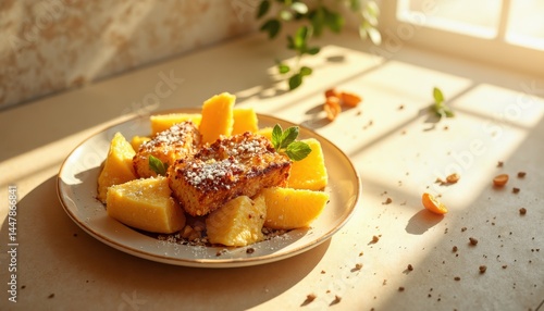 Delicious homemade dessert kitchen food photography bright natural light close-up sweet treats