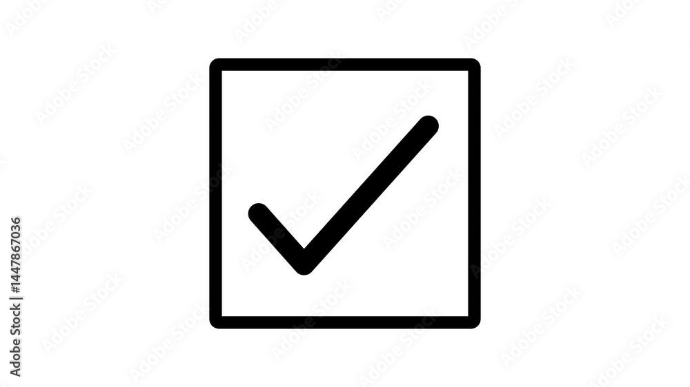 Checkbox Animation Simple Symbol in Motion, Simple Checkbox Symbol Animation Elegant Minimal Style Checkbox Animation Simple Symbol in Motion, Simple Checkbox Symbol Animation Elegant Minimal Style