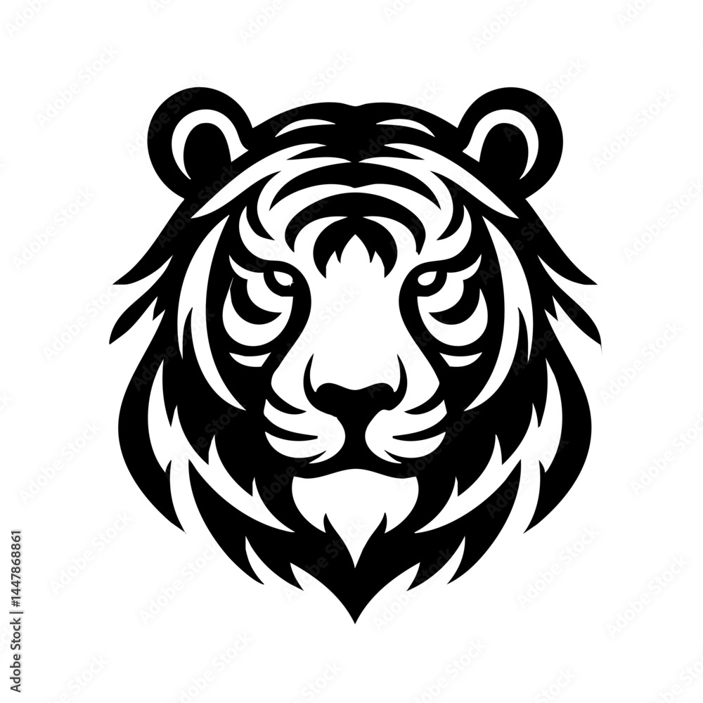 Strong Siberian Tiger Symbol Icon Logo Strong Siberian Tiger Symbol Icon Logo