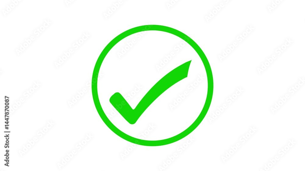 Clean and Simple Check Mark Animation, Minimal Circle Check Mark Animation Smooth Motion Design Clean and Simple Check Mark Animation, Minimal Circle Check Mark Animation Smooth Motion Design