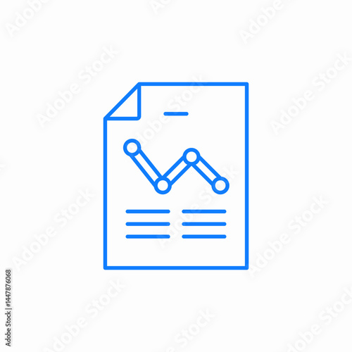 analytical report icon sign vector