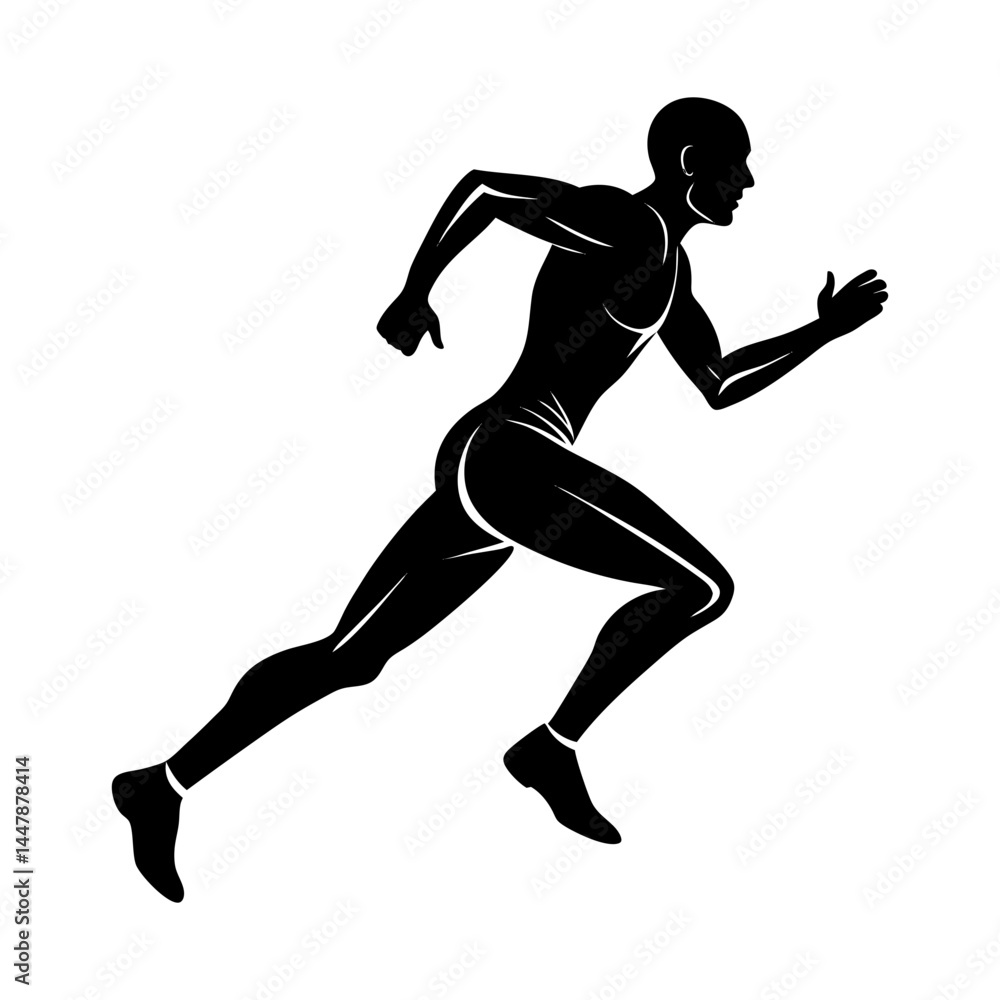 Runner Silhouette vector illustration Runner Silhouette vector illustration
