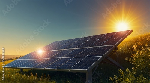 solar panels on the roof