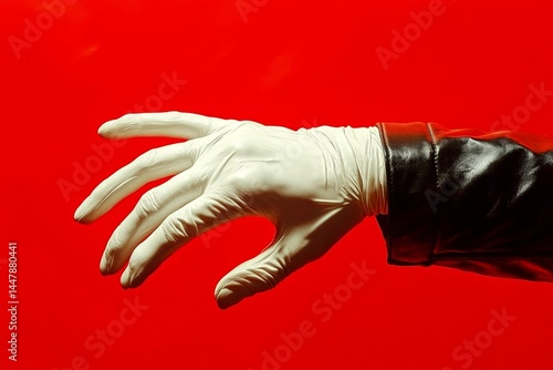 Obraz na płótnie Crying in pain. Medical care. Pain of disorder - hand pain: abstract image of health condition. Hopelessness and pain. Metaphorical hand pain physical senses, of a sickness and suffering. w salonie