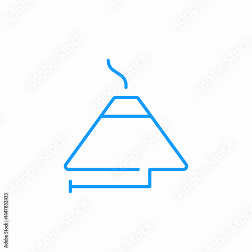 geometrical power icon sign vector