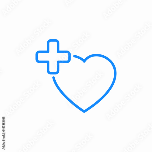 heart doctor icon sign vector