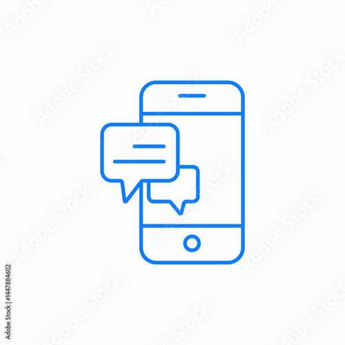 messaging application icon sign vector
