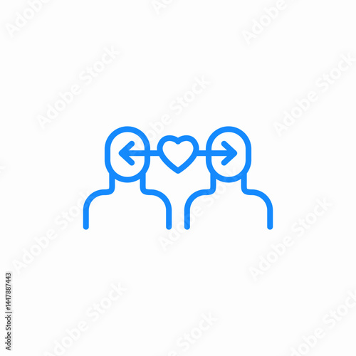 romantic relationship icon sign vector