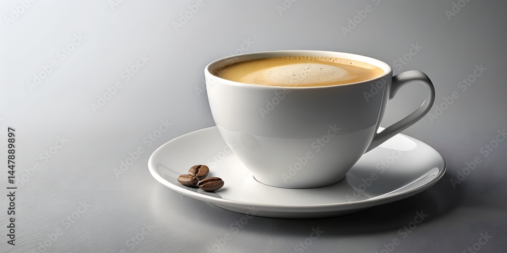 Fototapeta premium White coffee cup mockup