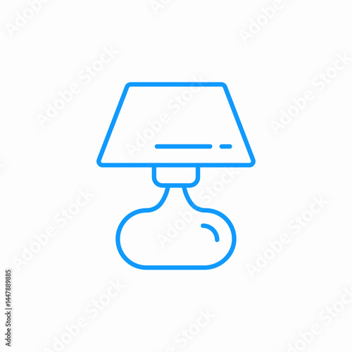 table lamp icon sign vector