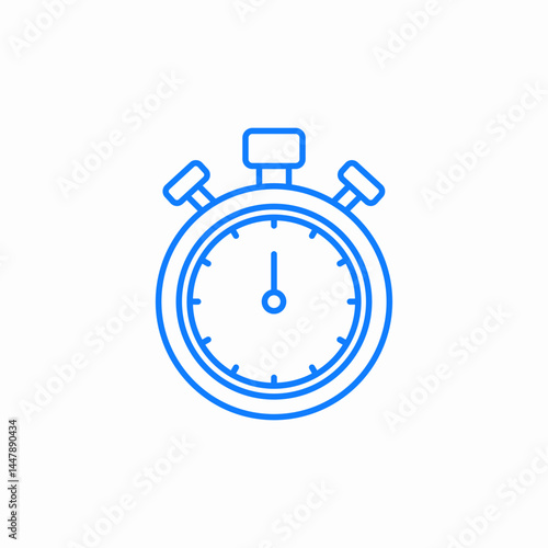 timer stopwatch icon sign vector