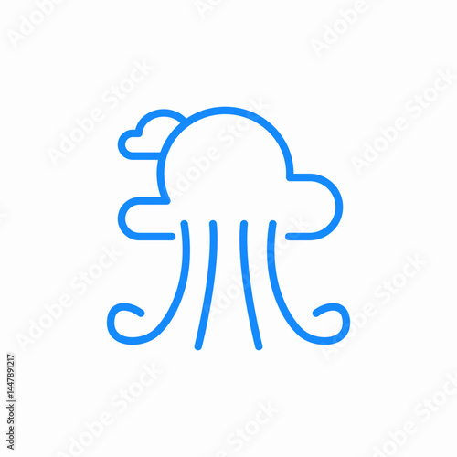 wheather windy cloud sun icon sign vector