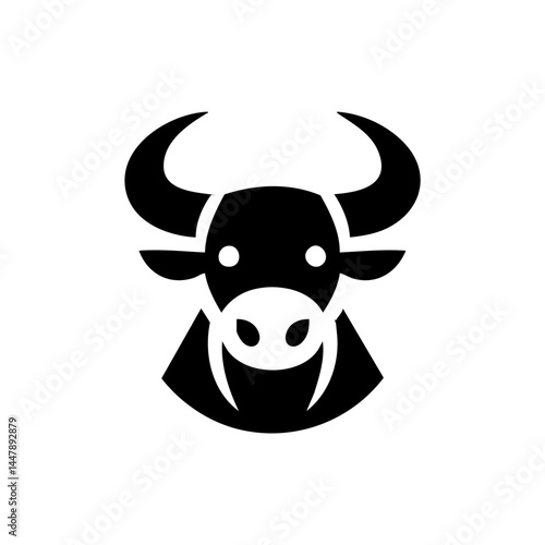 Bull Head logo Icon Symbol