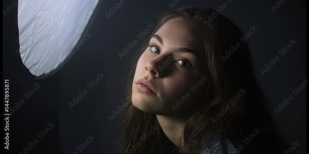 Portrait of a Young Woman with Diffused Lighting