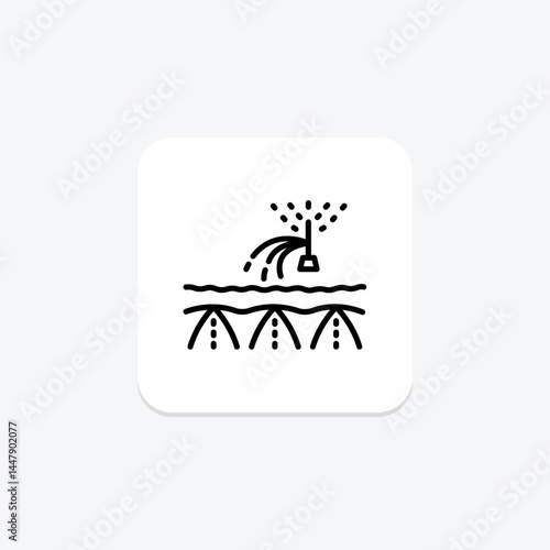 Irrigated Land, vector, pixel perfect, illustrator file
