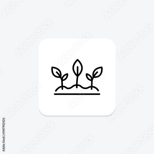 Sprouting Plants, vector, pixel perfect, illustrator file