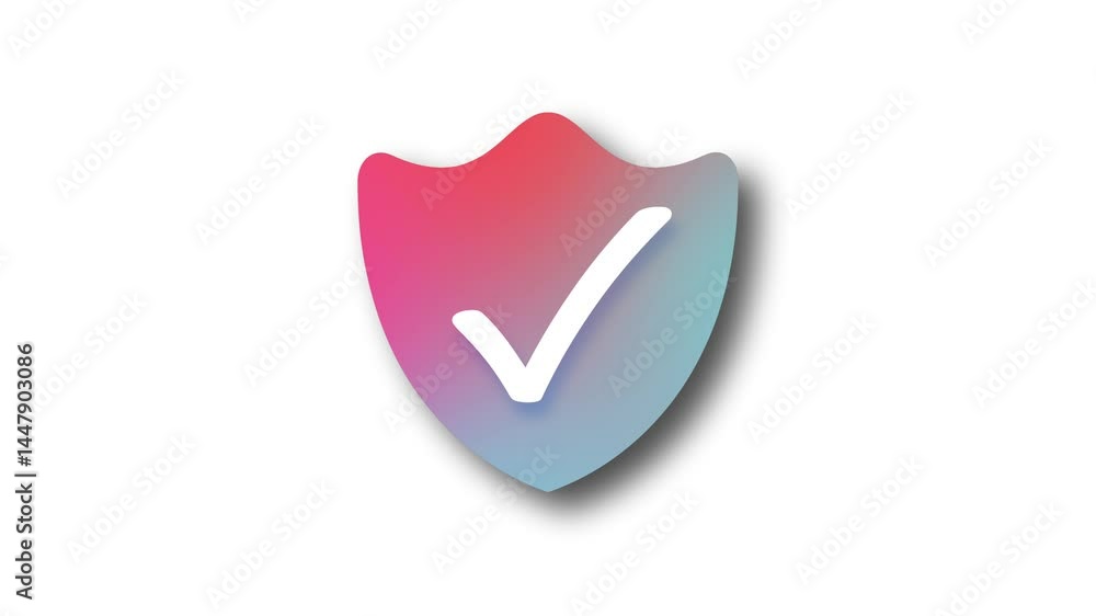 3D Security Shield Fill Check Mark Animation Design, Clean 3D Security Shield Fill Check Mark Animation 3D Security Shield Fill Check Mark Animation Design, Clean 3D Security Shield Fill Check Mark Animation