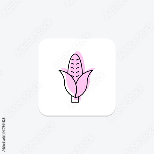Corn Field, vector, pixel perfect, illustrator file