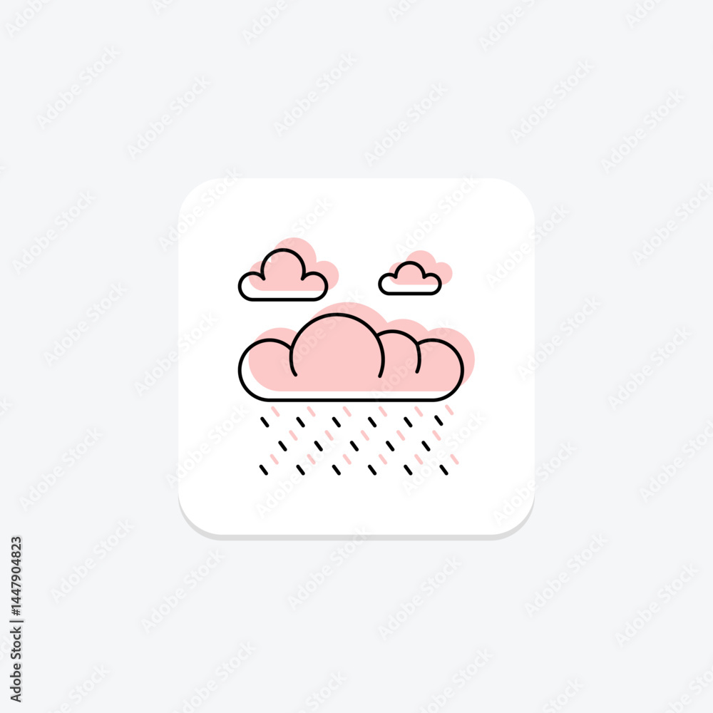 Rain On Field, vector, pixel perfect, illustrator file Rain On Field, vector, pixel perfect, illustrator file